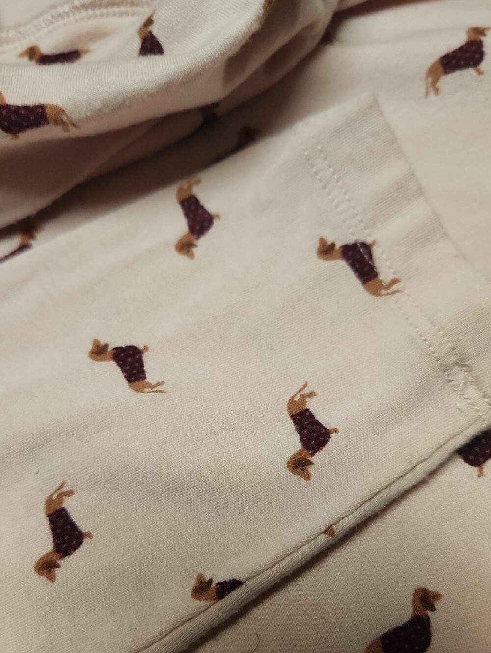 Lands' End Light Pink Turtleneck with Dachshund Print - Picture 2 of 9
